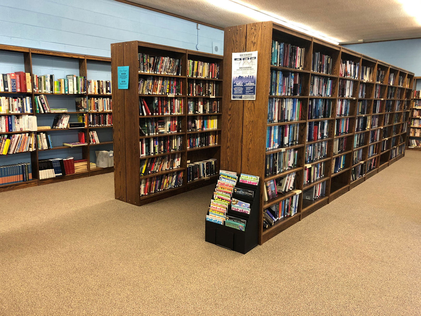 Interior of Wagner Public Library